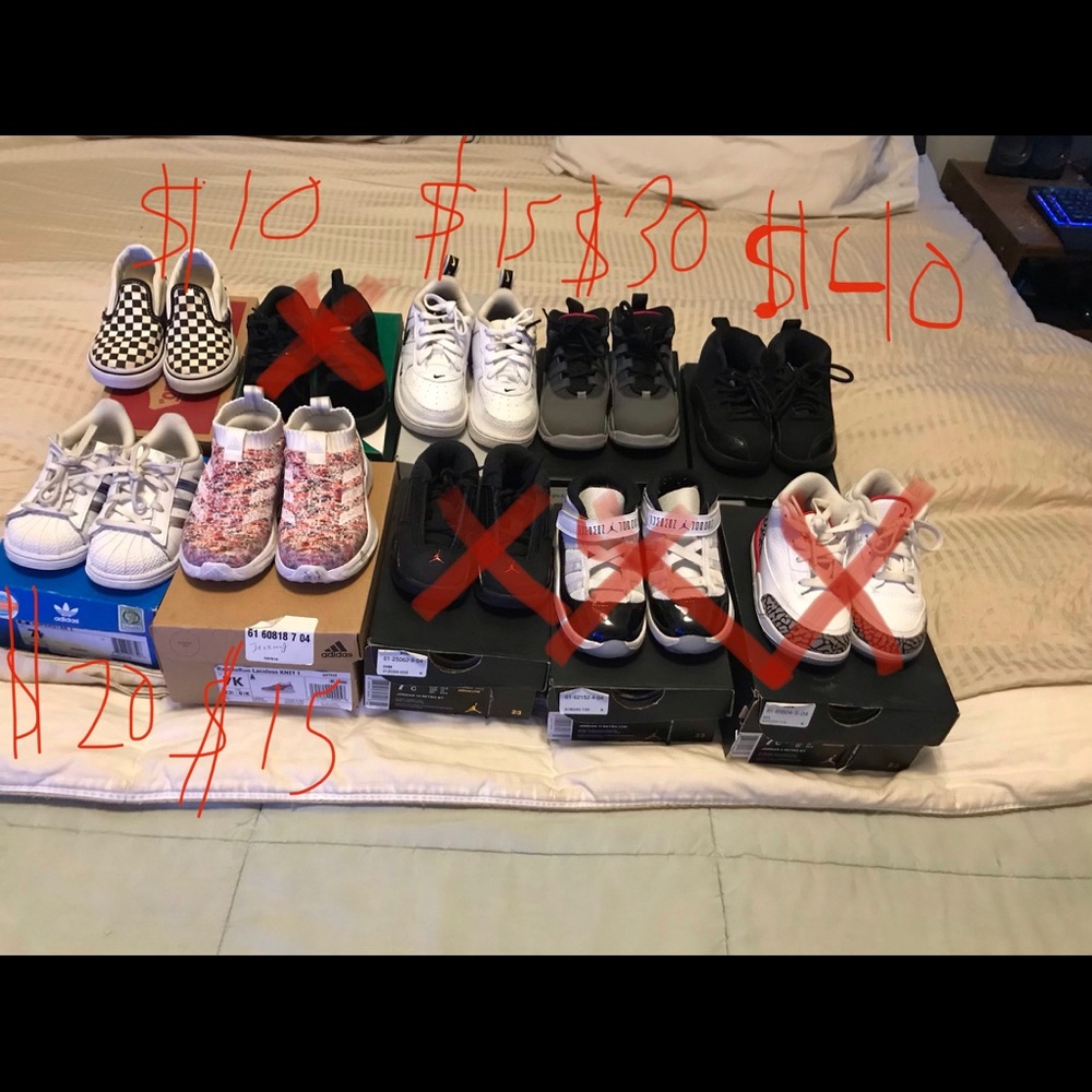Toddler Shoes Nike,Jordan,Adidas Etc
